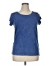 Assorted Brands 100% Rayon Blue Short Sleeve Top Size XL - photo 1