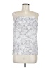 Jennifer Lopez Silver Sleeveless Blouse Size M - photo 1
