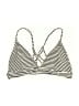 Unbranded Stripes Ivory Swimsuit Top Size S (estimated) - photo 1