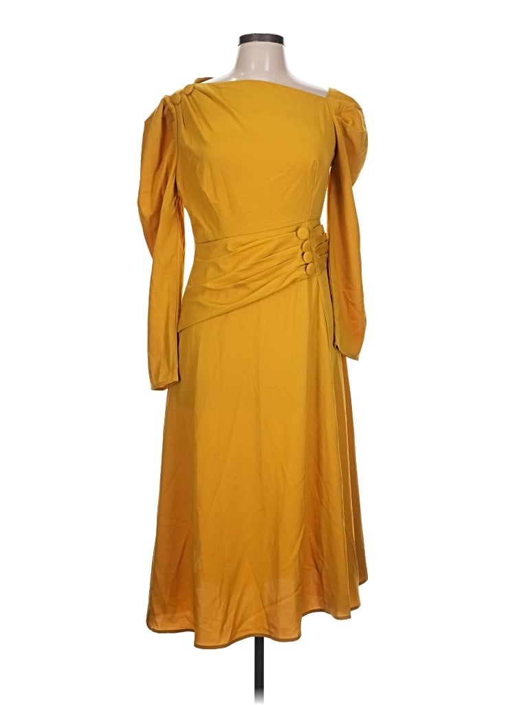 Pre-owned Shein Cocktail Dress In Yellow