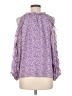 1.State 100% Polyester Purple 3/4 Sleeve Blouse Size M - photo 2