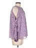 1.State 100% Polyester Purple 3/4 Sleeve Blouse Size M - photo 4