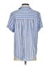 Rails Stripes Blue Short Sleeve Blouse Size S - photo 2
