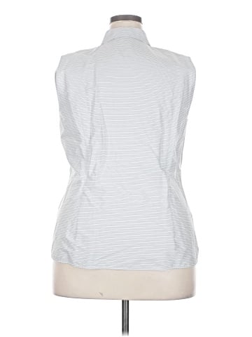 Lafayette 148 New York Sleeveless Button-Down Shirt (view 2)