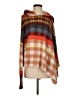 Free People Plaid Orange Poncho Size S - photo 1