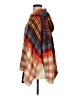 Free People Plaid Orange Poncho Size S - photo 5