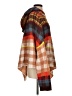 Free People Plaid Orange Poncho Size S - photo 4