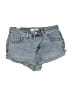 Almost Famous Blue Denim Shorts Size 7 - photo 1