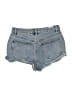 Almost Famous Blue Denim Shorts Size 7 - photo 2