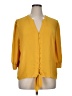 Soho 100% Polyester Yellow 3/4 Sleeve Blouse Size XL - photo 1