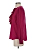 J.Crew 100% Polyester Burgundy Long Sleeve Blouse Size XS - photo 5