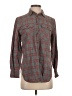J.Crew Plaid Gray Long Sleeve Button-Down Shirt Size 2 - photo 1