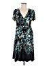 Apt. 9 Print Black Cocktail Dress Size M - photo 1