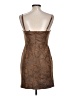 Aqua Animal Print Brown Cocktail Dress Size L - photo 2