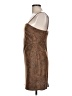 Aqua Animal Print Brown Cocktail Dress Size L - photo 5