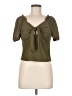 Shein Green Short Sleeve Top Size L - photo 1