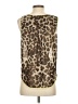 Alfani 100% Polyester Gold Sleeveless Blouse Size 4 Petite - photo 2