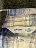 Old Navy 100% Cotton Plaid Blue 3/4 Sleeve Button-Down Shirt Size XL - photo 7