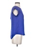 Joie 100% Silk Blue Short Sleeve Top Size XS - photo 4