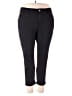 SLINK Jeans Solid Black Active Pants Size 18 - photo 1