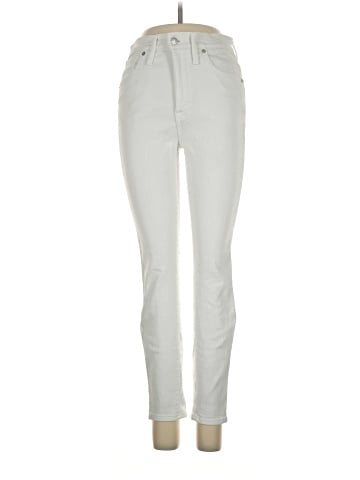 Madewell Petite 10" High-Rise Skinny Jeans in Pure White (view 1)