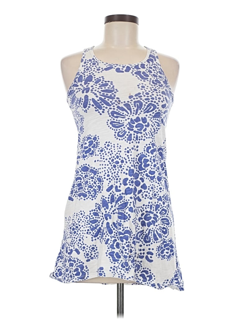 Pre-owned Old Navy Tank Top Blue Halter Neckline Tops