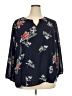 Fun2Fun 100% Polyester Blue 3/4 Sleeve Blouse Size 3X - photo 1