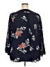 Fun2Fun 100% Polyester Blue 3/4 Sleeve Blouse Size 3X - photo 2