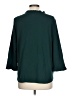 Lands' End Teal 3/4 Sleeve Button-Down Shirt Size L - photo 2