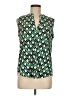 SJS Argyle Green Sleeveless Blouse Size M - photo 1