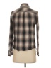 Lola River 100% Viscose Plaid Brown Long Sleeve Button-Down Shirt Size S - photo 2