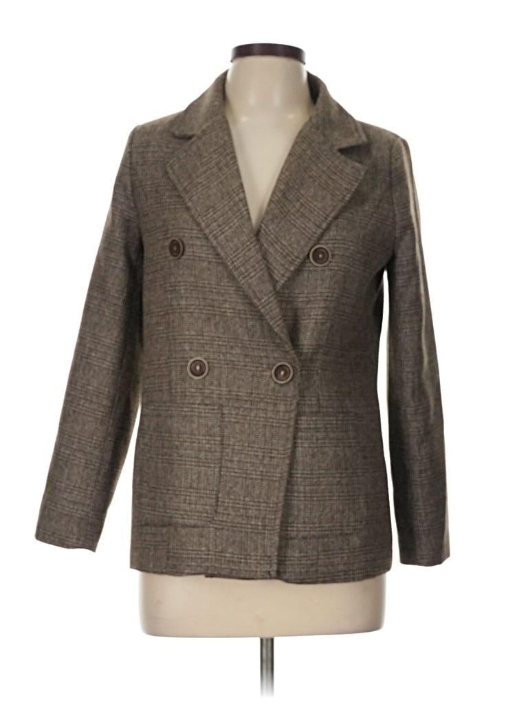 Pre-owned Unbranded Blazer Jacket In Brown