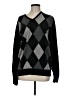 Claiborne 100% Cotton Argyle Black Pullover Sweater Size M - photo 1