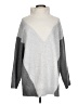 Express Color Block Gray Pullover Sweater Size L - photo 1