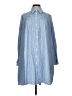 Coco + Carmen Blue Long Sleeve Button-Down Shirt Size S - photo 1