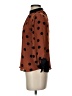 Haute Monde 100% Polyester Polka Dots Brown 3/4 Sleeve Blouse Size S - photo 5