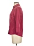 J. McLaughlin Burgundy 3/4 Sleeve Blouse Size S - photo 5