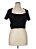 ASOS Black Short Sleeve Top Size 14 - photo 1