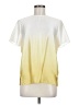 Worthington 100% Polyester Color Block Ivory Short Sleeve Blouse Size M - photo 1