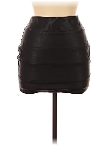 Mandee Faux Leather Skirt (view 1)