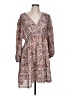 Max Studio 100% Polyester Paisley Brown Casual Dress Size L - photo 1