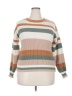 Unbranded Stripes Tan Pullover Sweater Size 2X (estimated) - photo 1