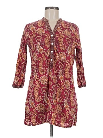 Anokhi 3/4 Sleeve Button-Down Shirt (view 1)