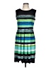 Sandra Darren Stripes Blue Casual Dress Size 12 - photo 1