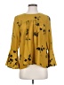 Joie 100% Polyester Yellow Long Sleeve Blouse Size S - photo 1