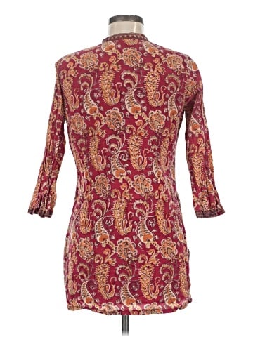 Anokhi 3/4 Sleeve Button-Down Shirt (view 2)