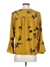 Joie 100% Polyester Yellow Long Sleeve Blouse Size S - photo 2