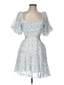 Unbranded 100% Polyester Hearts Blue Cocktail Dress Size L - photo 1