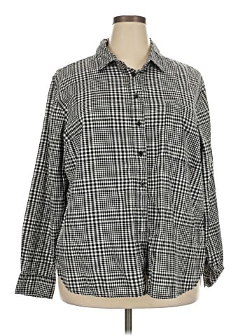 St. John's Bay Long Sleeve Button-Down Shirt (view 1)
