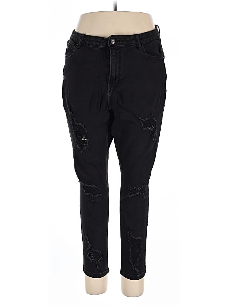 Pre-owned Wax Jean Jeans In Black
